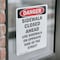 Signmission Sidewalk Closed Ahead Use Sidewalk Danger Sign, Vinyl Decal, 7in W x 10in L, 2PK OS-2PACK-DS-D-710-V-2161 - alternate 5